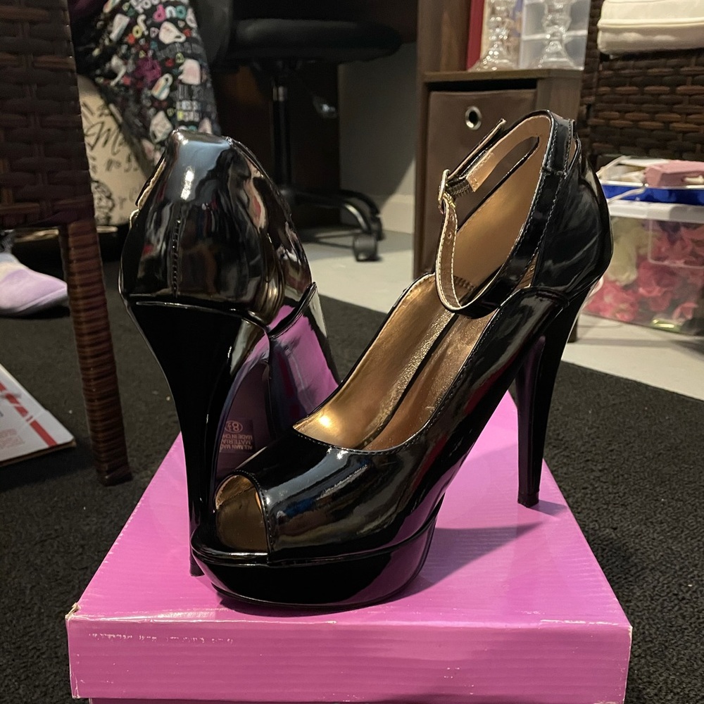 Black high heels
